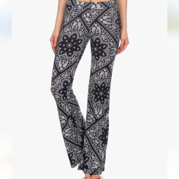 NWT ShoSho Wide Leg High Waist Pant - Navy/White - Picture 6 of 8